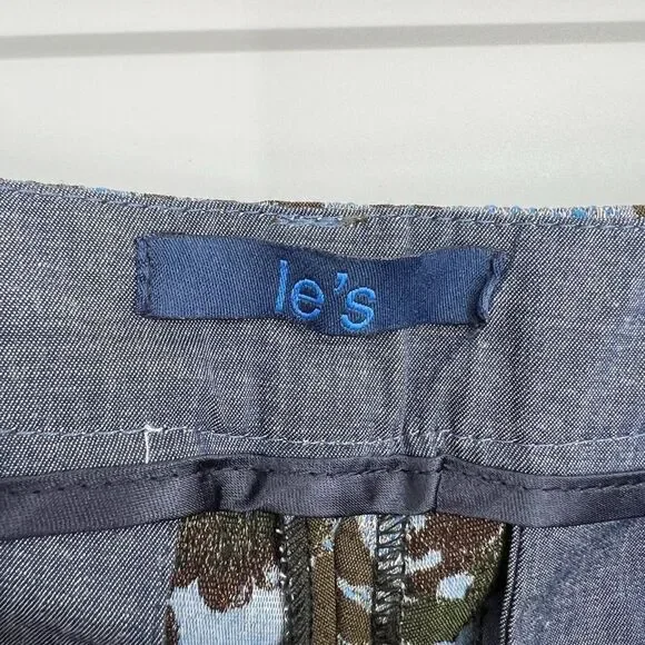 NWT le’s Floral Metallic Trousers Giglio IT 44 (USM/8) - Picture 6 of 9